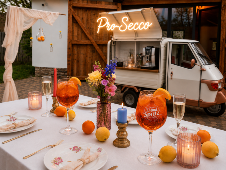 Nejlepší letní drinky - Prosecco bar na svatbu